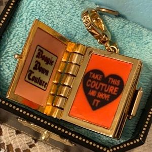 Juicy Couture LOOK BOOK CHARM GOLD Rare HTF New